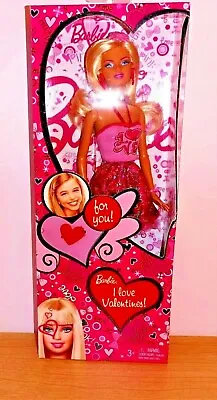 BARBIE DOLL  2012 Y7088 BLONDE HAIR   I Love Valentines!  New In A Box • $11.99