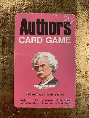 Whitman Western Publishing AUTHORS Card Game 45 Cards Vintage 1960s NEW & SEALED • $32.27