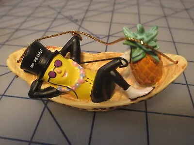 Vintage Planters Mr.Peanut In Shell Hammock 1993 Christmas Xmas Ornament NEW • $14.96