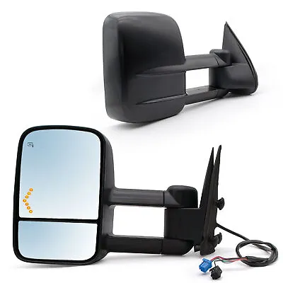 Towing Mirrors For 03-06 Chevy Silverado 1500 2500 3500 Power Heated Arrow Lamp • $99.16