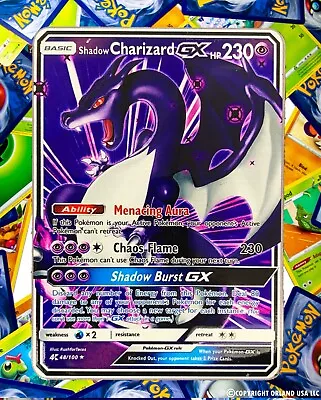 Shadow Charizard GX Rainbow Gold Metal Pokémon Card Collectible Gift • $9.50