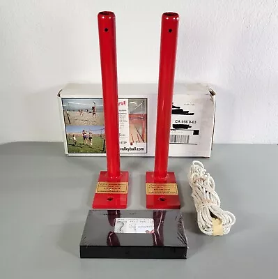 Cobra Volleyball Net System Pole Bases Net Cable + Video New In Box -No Net/Pole • $79.99