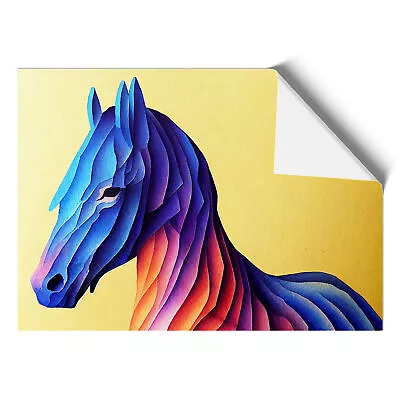 Watercolour Horse Vol.1 Abstract Wall Art Print Framed Canvas Picture Poster • £14.95