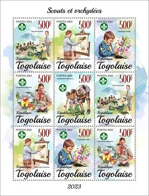 Scouts And Orchids MNH Stamps 2023 Togo M/S • $18.30