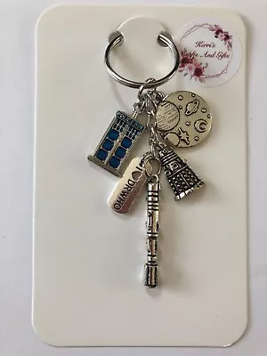 Dr Who Themed Keyring With Dalek Tardis Sonic Screwdriver • £5