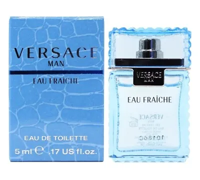 Original Versace Man Eau Fraiche Eau De Toilette EDT 5ml 0.17oz Perfume For Men • $12.25