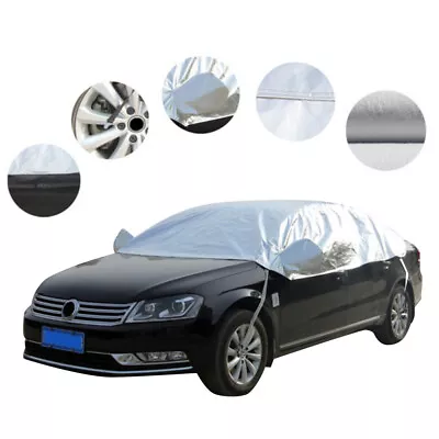 £10.99 • Buy Universal Half Car Cover Top Roof Sun UV Rain Protection Waterproof Outdoor