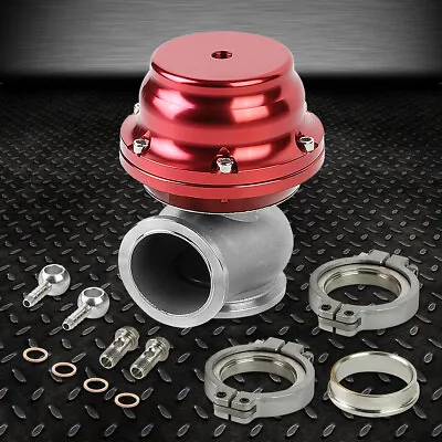 $55.86 • Buy 44mm Turbo Exhaust Manifold Red External V-band Wastegate+dump Pipe Valve/ring