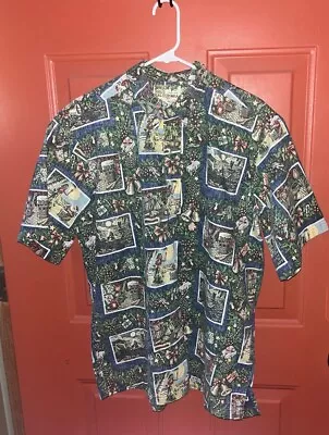 Reyn Spooner Mele Kalikimaka Eddy Y 2015  Men's Hawaiian Aloha Shirt-Size Large • $49.99