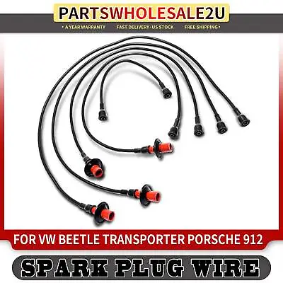 $26.99 • Buy 5pcs Spark Plug Wire Sets For Volkswagen Beetle Transporter Fastback Porsche 912