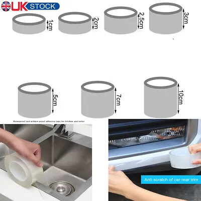 £5.65 • Buy Clear Car Sticker Door Anti Scratch Tape Protection Film Kitchen Sealing Tape UK