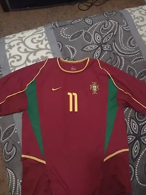 Rare Portugal C.Ronaldo 11 Home Jersey Kit  2002-2003  • $299