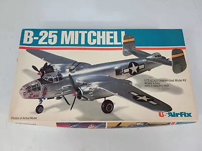 Vintage Us Airfix B-25 Mitchell WWII Medium Bomber 1/72 Model Plane Kit 1979 • $23.72