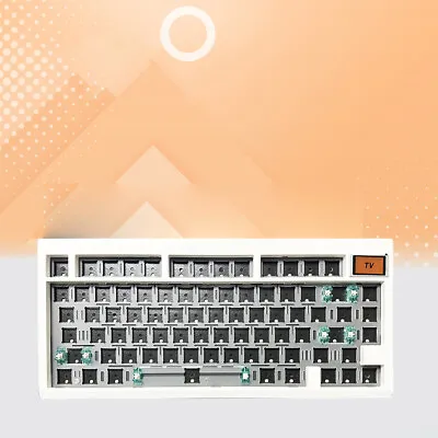 GMK81 RGB Mechanical Keyboard Kit Wired Keyboard 81 Keys Keyboard (White) • $87.59