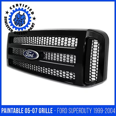 Ford Paintable 05-07 Super Duty/Excursion Grille For 99-04 F250 F350 Conversion • $299