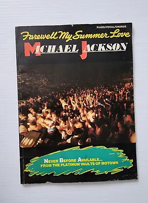 Vintage Michael Jackson Farewell My Summer Love Music Book • $12.15