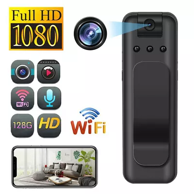 1080P HD WiFi Camcorder Mini Police Body Camera Video IR Night Vision Recorder • $18.31