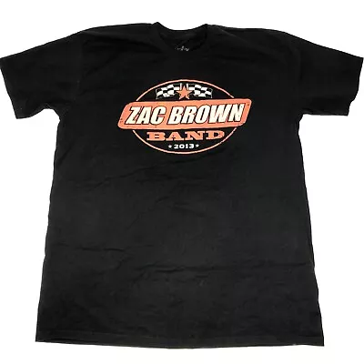Zac Brown Band 2013 Concert Tour Black Shirt T-Shirt Lucy Justice Goods Size XL • $10.98