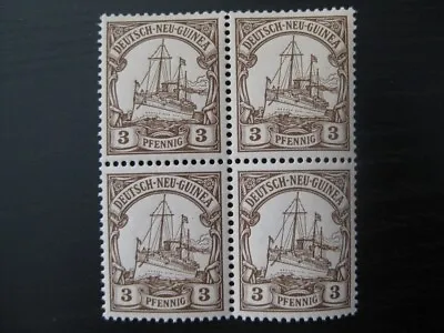 NEW GUINEA GERMAN COLONY Mi. #7 MNH Kaiser Yacht Stamp Block Of 4! CV $14.50 • $4.99