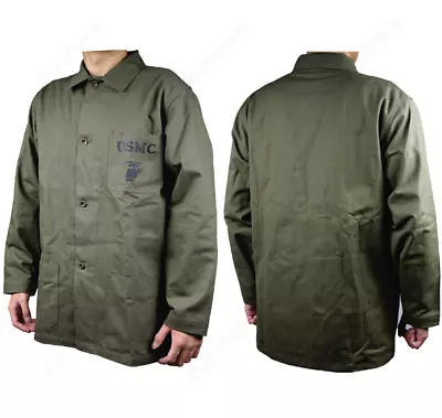 WW2 WWII US GREEN USMC HBT Army Field Retro Replica Coat Jacket Collection • $62.69