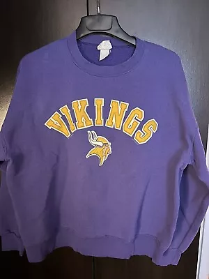 Vintage Lee Sport Vikings NFL Sweatshirt Size Large • $28