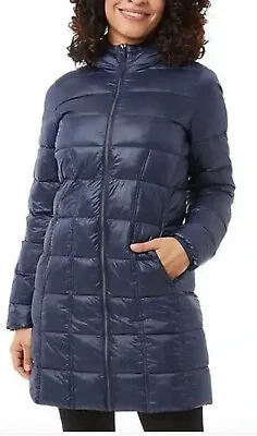 Aventure Womens 3/4 Length Puffer Jacket (Navy Night XXL) NWT • $30.03