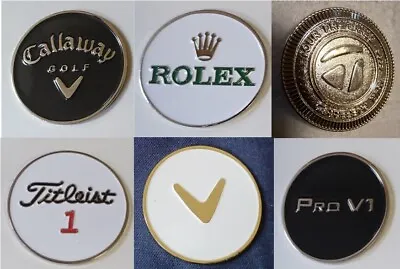 £5.95 • Buy Double Sided Ball Markers: Assorted Styles 38mm (1.5 Inch) Diameter 