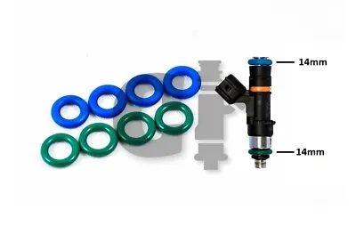 Bosch 1000cc Fuel Injector 14mm Orings Seals Honda K Series K20 K24 Acura RSX • $16.99