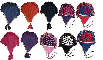 Mohawk Winter Ski Ear Flap Hat Cap - 5 Solid Colors • $11.99