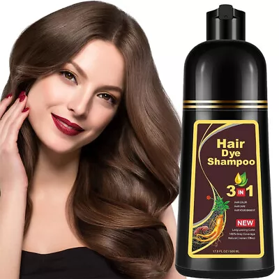 500ml Hair Dye Hair Dye Shampoo Instant Fast Permanent Natural Coconut DYE Color • $17.99