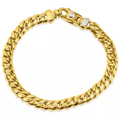 Men's Cuban Link 14k Gold (43gram) Or Platinum (69gram) 7.5mm Bracelet 8.5  • $3436.13