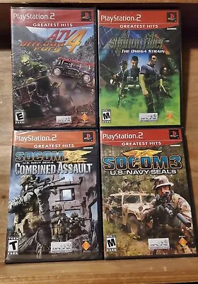 Sony PS2 Video Game Lot Of 4 - SOCOM/SYPHON FILTER/ATV4 - All NEW OEM Sealed NOS • $32.95