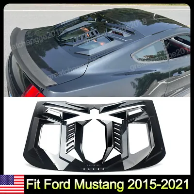 For Ford Mustang 2015-2022 Rear Window Scoop Louver Sun Shade Cover Manba Style • $1149.99