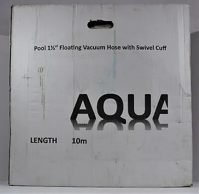 Aqua Floating 1½  Vacuum Hose For Swimming Pool 10 Metres Length NEW • £29.95