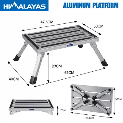 Portable Folding Aluminium Step Caravan Accessories Ladder Stool Camper  • $45