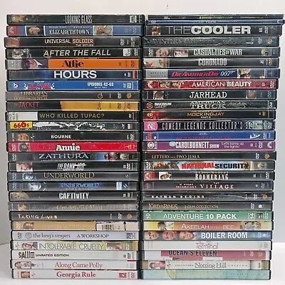 $2.50 • Buy DVD Lot You Can Pick And Choose Your DVDs + BUNDLE SHIPPING