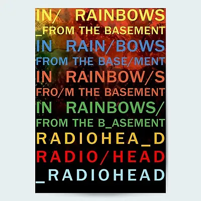 Radiohead In Rainbows Fine Art Music Poster • £3.99