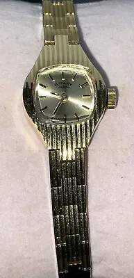 Vintage Rotary Ladies Gold Plated Bracelet Watch Cocktail Watch • $18.95