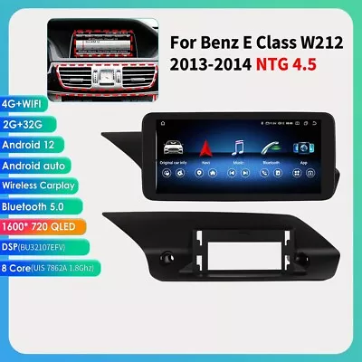 10.33  Android Car GPS Navi Wifi Carplay For Benz E Class W212 2013-2014 NTG4.5 • $233.99