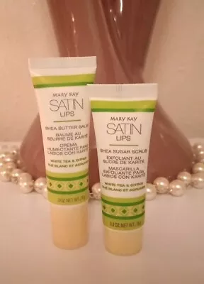 Mary Kay Satin Lips Set~white Tea & Citrus~shea Butter Balm & Scrub! • $15