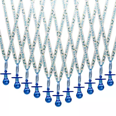 36PC Royal Blue It's A Boy Baby Shower Pacifier Necklaces Party Favors Decor • $19.99