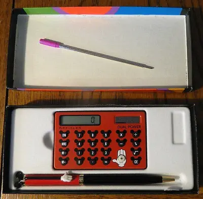 Vintage Kreisler Mickey Mouse Ballpoint Pen And Calculator New In Box • $59