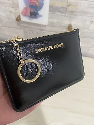 Michael Kors Lady Women Small Top Zip Coin Pouch ID Card Holder Keychain Wallet • $39.80