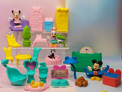 Minnie Mouse Talking Bow Sweet Home Doll House Furniture Lot Replacement 27 Pcs • $29.99