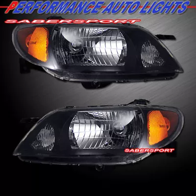 Set Of Pair OE Style Black Headlights For 2001-2003 Mazda Protege 4dr Sedan • $135