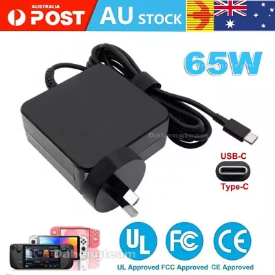 45/65W Adapter For Steam Deck Switch Charger Support PD Type-C Power Fast Charge • $20.89