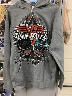 Official 2012 Van Halen World Concert Tour  Zip Hoodie Sweatshirt NWOT Small • $39.95