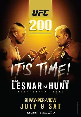 368633 UFC 200 Fight Brock Lesnar Vs Mark Hunt Decor Wall Print Poster AU • $71.45