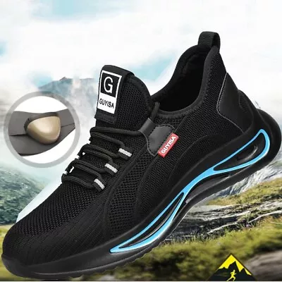 Mens Womens Steel Toe Cap Safety Trainers Work Boots Shoes Lightweight Size • £19.98