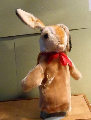 Vintage Mohair Easter Bunny Rabbit Puppet • $45